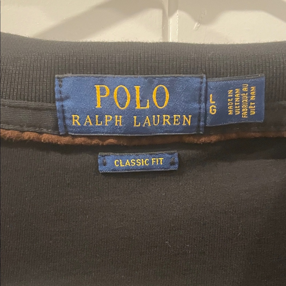 Polo by Ralph Lauren Black Long Sleeve Polo Shirt - Picture 2 of 2